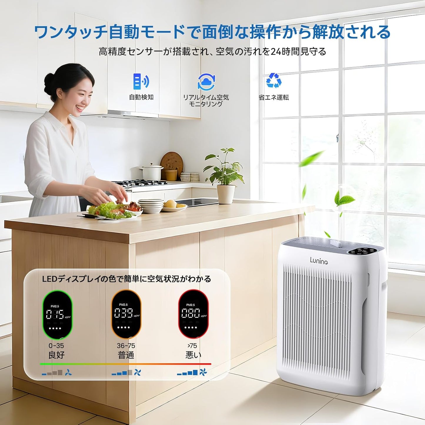 空気清浄機 【2026進級版・ペット特化モード・洗えるフィルター・75畳対応】4層ろ過 脱臭強化 PM2.5自動検知 消臭 除菌 花粉 黄砂 ほこり カビ 集じん ペット臭 排気ガス ウイルス/アレルギー対策 強力浄化 4段風量 タイマー機能 チャイルドロック 1台多役 HEPAフィルター 省エネ 静音 軽量 コンパクト 操作簡単 ギフト 日本語説明書 2年保証